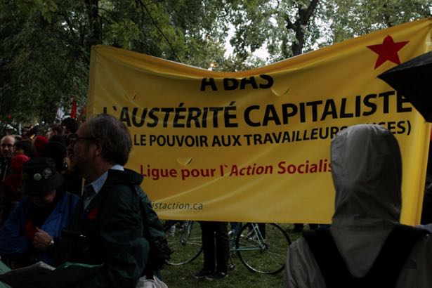 À bas l'austérité capitaliste