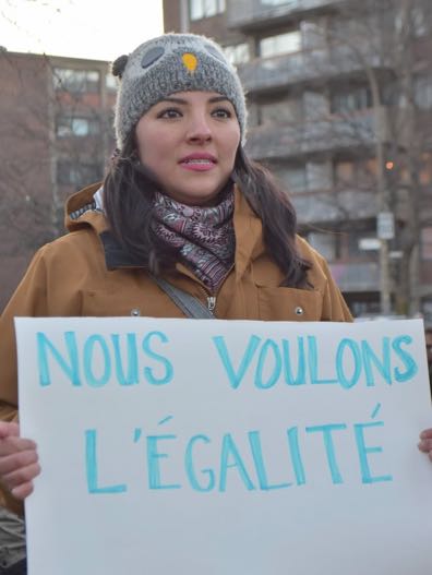 Nous voulons l'égalité