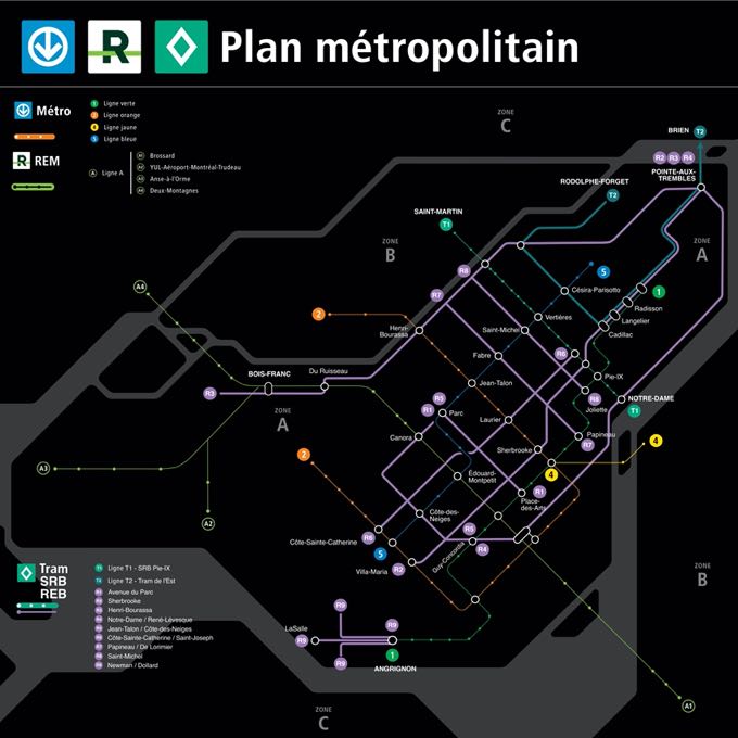 Réseau express bus - Projet Montréal