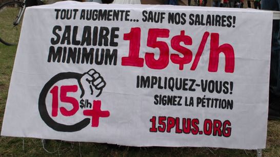 Salire minimum à 15 dollars