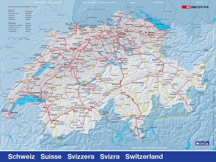 Suisse - réseau ferroviaire